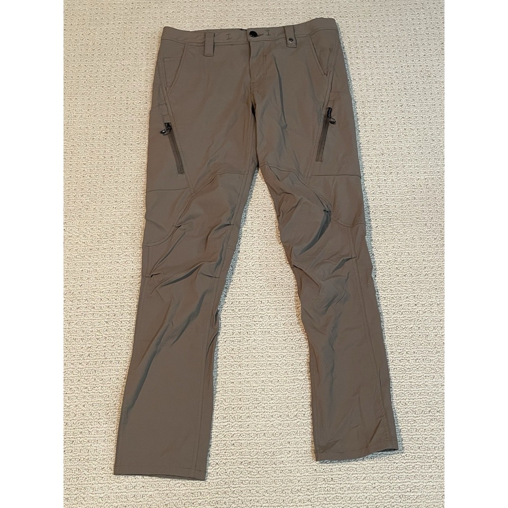 686 Everywhere Pant Slim Fit Mens 32x32 Brown Nylon Hiking Travel Technical